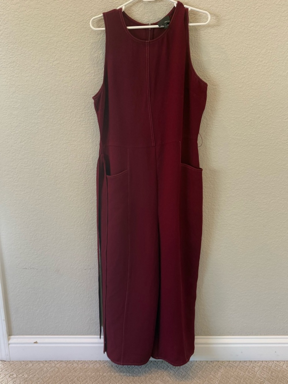 Greylin Sleeveless Jumpsuit in Wine Red